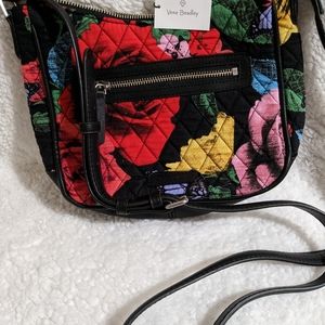 New Vera Bradley Vivian Crossbody Bag in Havana Rose